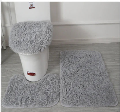 Ultra Soft Microfiber Anti-Slip Mat Set (3 Pieces)