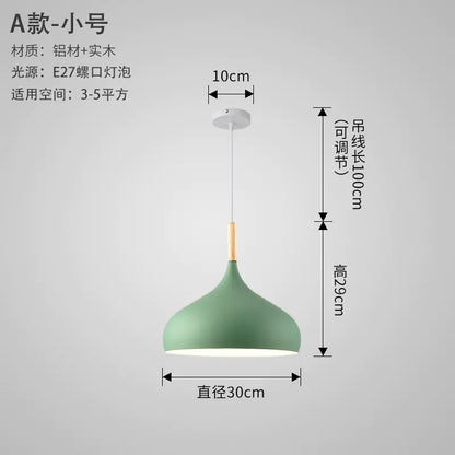 Nordic Style Vintage Restaurant Pendant Light Fixture