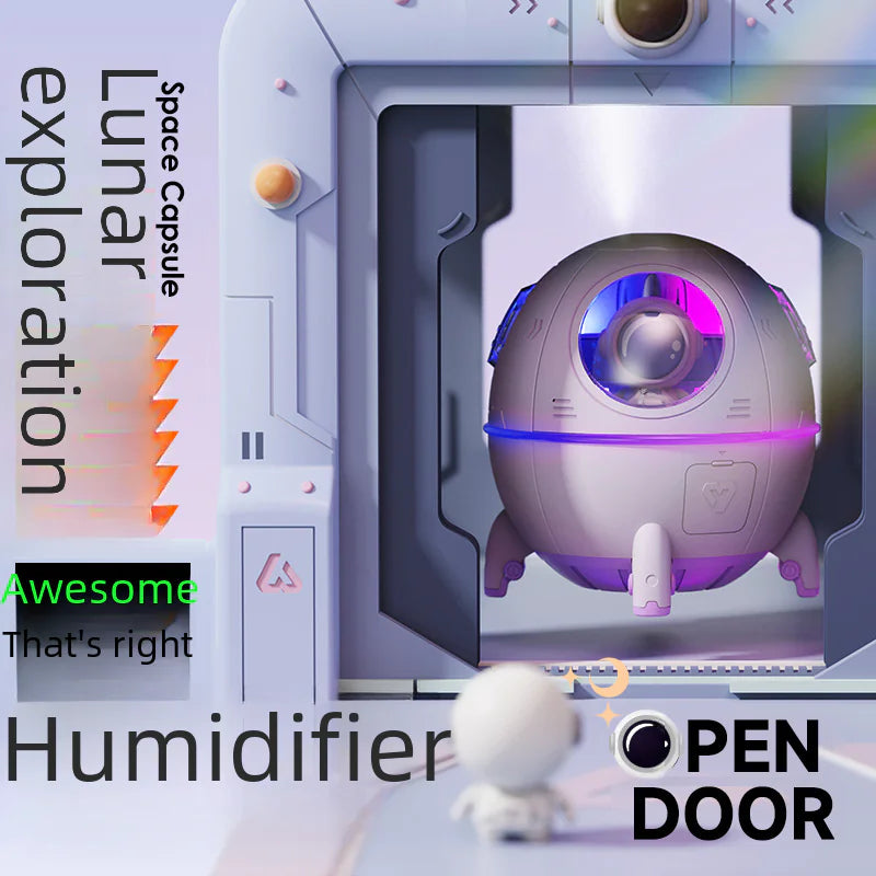 Colorful Astronaut Humidifier with Night Light