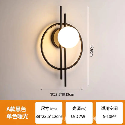 Modern LED Minimalist Wall Light for Living Room