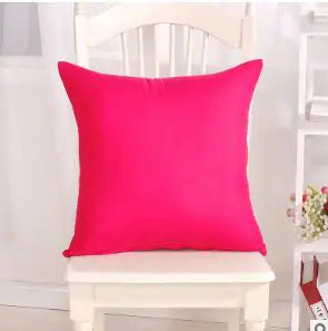 Solid Color Plush Pillow Covers for Sofa and Office - luxuryhomedecoridea.com