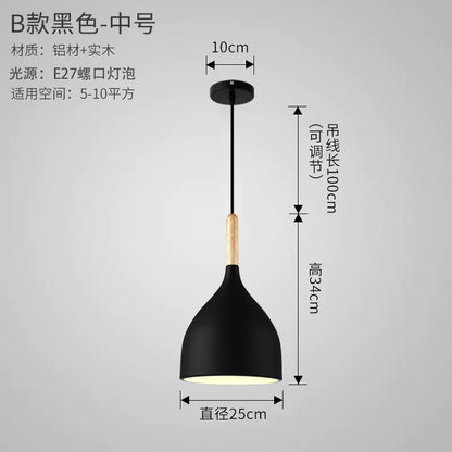 Nordic Style Vintage Restaurant Pendant Light Fixture