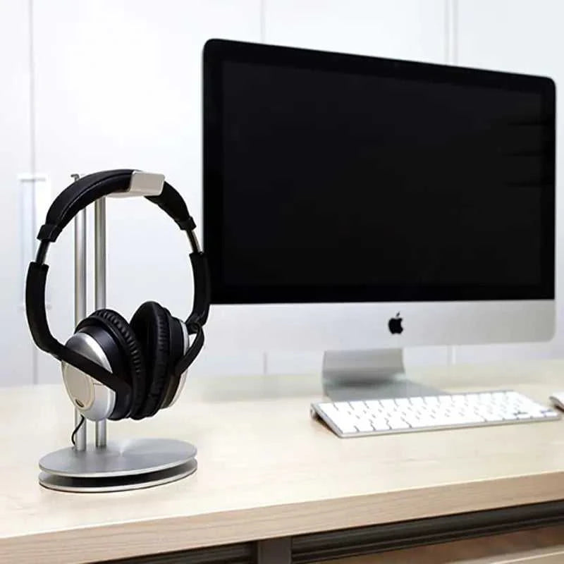 Metal Dual-Layer Headphone Stand for Storage and Display - luxuryhomedecoridea.com