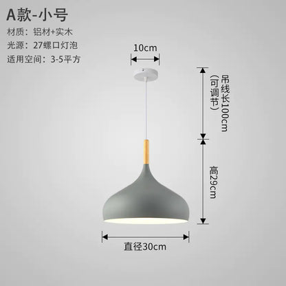 Nordic Style Vintage Restaurant Pendant Light Fixture