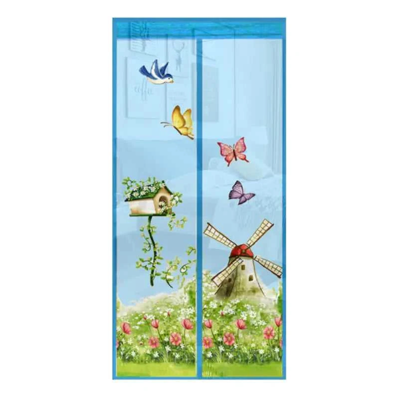 Mosquito and Fly Screen Door Curtain with Magnetic Closure - luxuryhomedecoridea.com