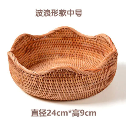 Handmade Vietnamese Wicker Candy Basket Set (3 Pieces)