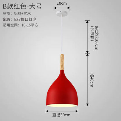 Nordic Style Vintage Restaurant Pendant Light Fixture