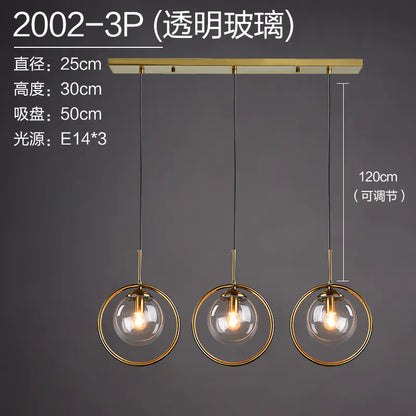 Nordic Modern Minimalist Glass Pendant Light