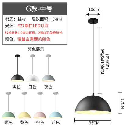 Nordic Style Vintage Restaurant Pendant Light Fixture