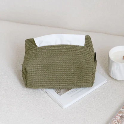 Modern Minimalist Waffle Tissue Box for Home & Office