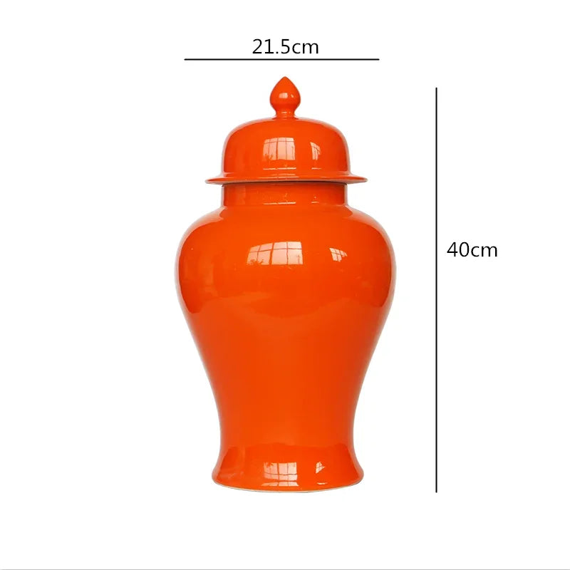 DecorBites™ Chinese Retro Handcrafted General Jar Vase for Home Decor & Storage