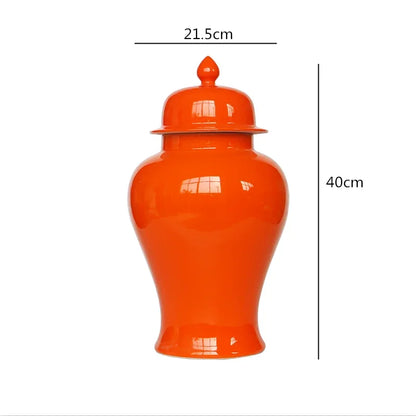 DecorBites™ Chinese Retro Handcrafted General Jar Vase for Home Decor & Storage
