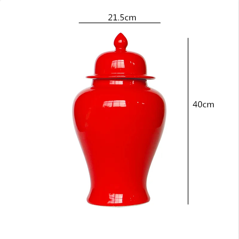 DecorBites™ Chinese Retro Handcrafted General Jar Vase for Home Decor & Storage