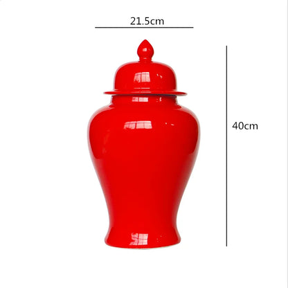DecorBites™ Chinese Retro Handcrafted General Jar Vase for Home Decor & Storage