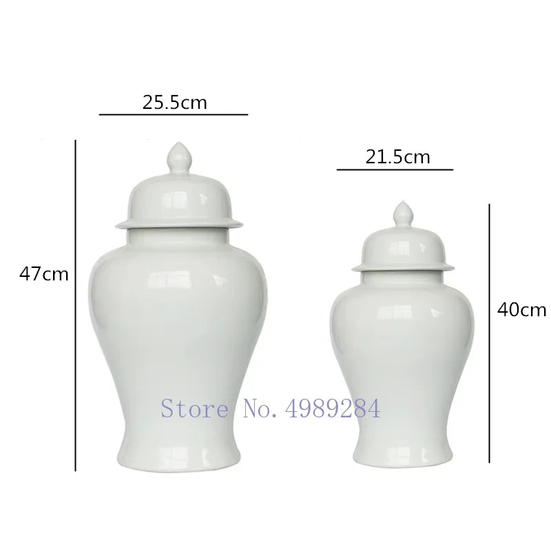 DecorBites™ Chinese Retro Handcrafted General Jar Vase for Home Decor & Storage