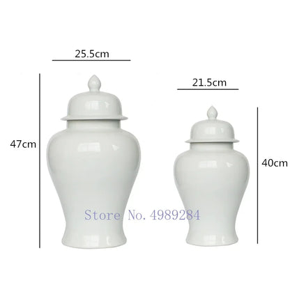 DecorBites™ Chinese Retro Handcrafted General Jar Vase for Home Decor & Storage