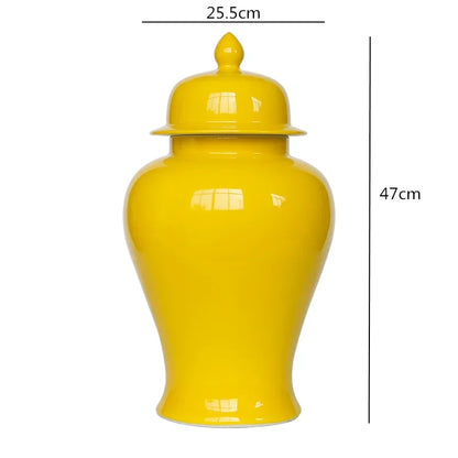 DecorBites™ Chinese Retro Handcrafted General Jar Vase for Home Decor & Storage