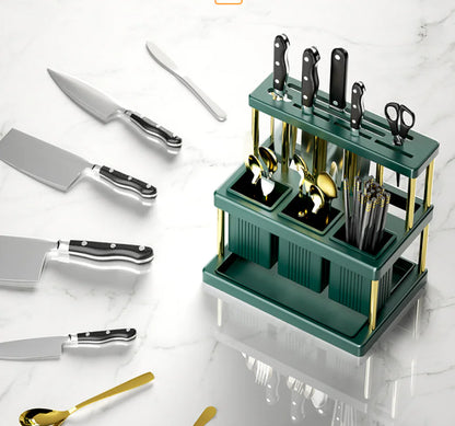 Luxury Kitchen Multifunctional Utensil Storage Rack