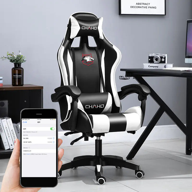 Ergonomic Gaming Office Chair with Adjustable Recline