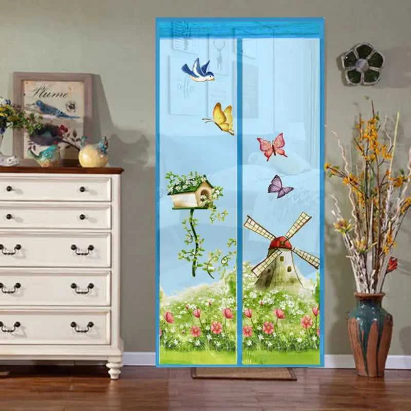 Mosquito and Fly Screen Door Curtain with Magnetic Closure - luxuryhomedecoridea.com
