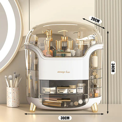 Transparent Makeup Organizer Box for Home Use - luxuryhomedecoridea.com