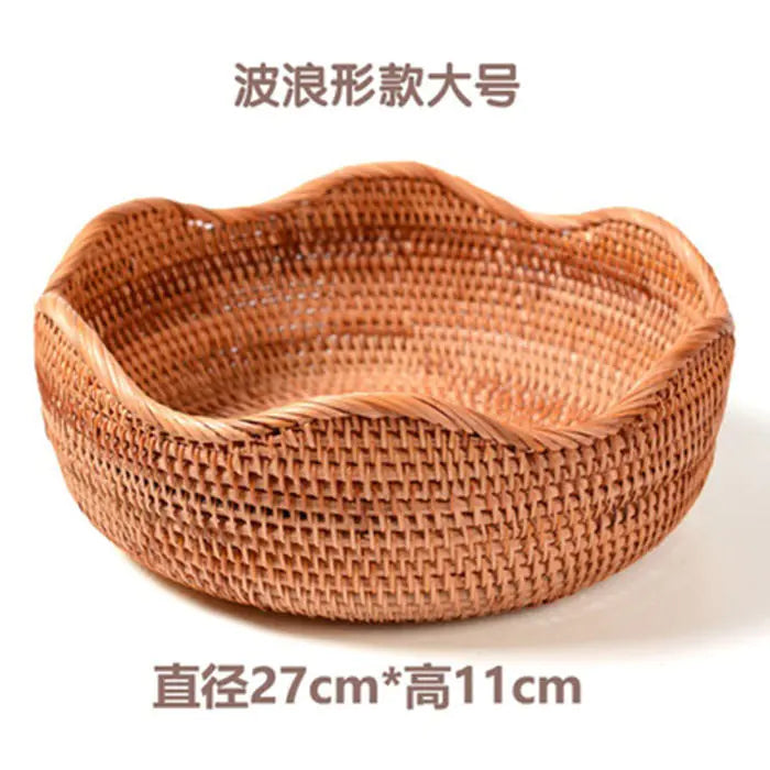 Handmade Vietnamese Wicker Candy Basket Set (3 Pieces)
