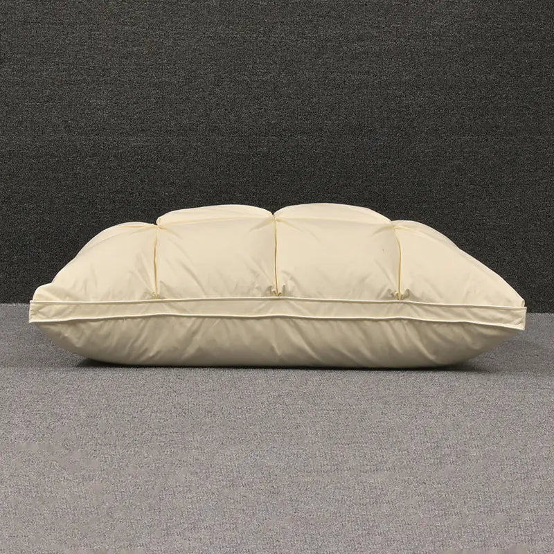 White Goose Down Cotton Single Sleep Aid Pillow