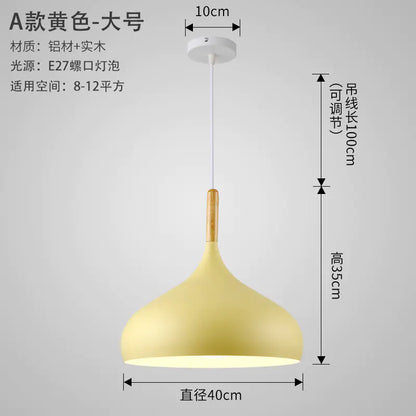 Nordic Style Vintage Restaurant Pendant Light Fixture