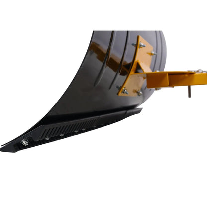 Winter Snow Pusher Shovel With Wheels 24 In Durable Metal Snow Plow For Driveway - luxuryhomedecoridea.com