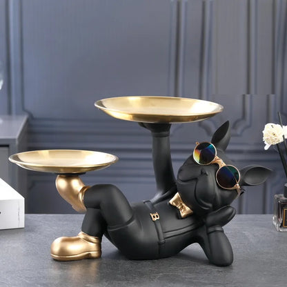 Decorative Dog Key Tray and Storage Organizer