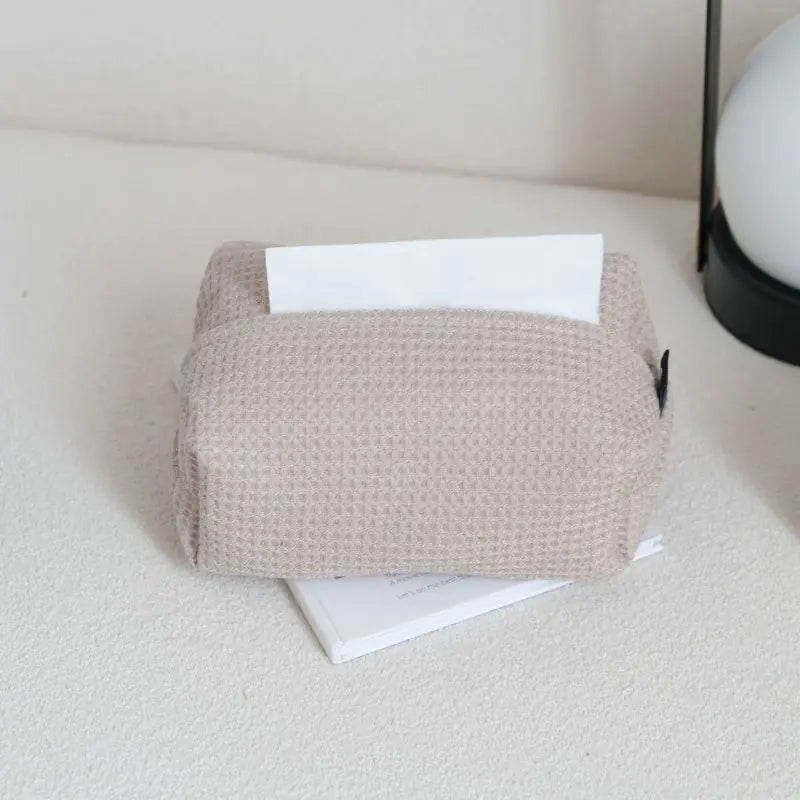 Modern Minimalist Waffle Tissue Box for Home & Office