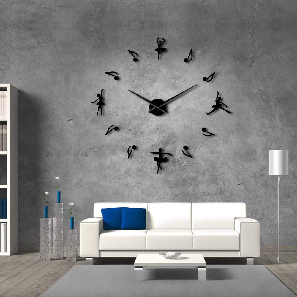 Ballet and Musical Note Wall Clock