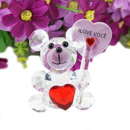Creative Crystal Bear Figurine for Home Decor