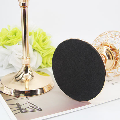 Creative Gold Crystal Candle Holder for Romantic Decor