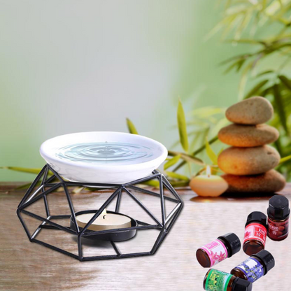Spatial Iron Incense Burner and Indoor Candle Holder