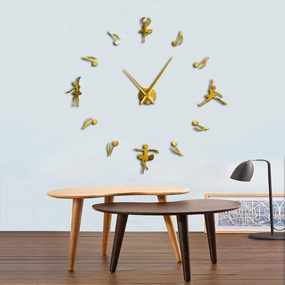 Ballet and Musical Note Wall Clock