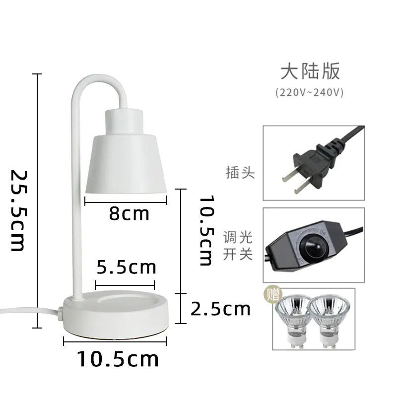 Mini Retro Aroma Wax Melter Lamp with Romantic Design