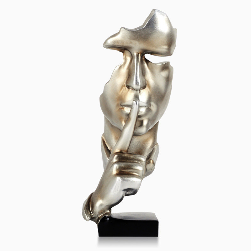 Modern Minimalist Silent Gold Ornament for Home Decor