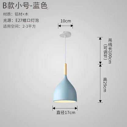 Nordic Style Vintage Restaurant Pendant Light Fixture