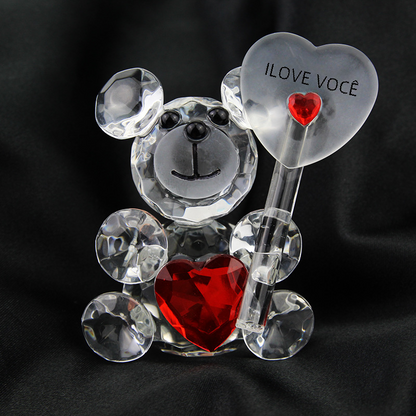 Creative Crystal Bear Figurine for Home Decor