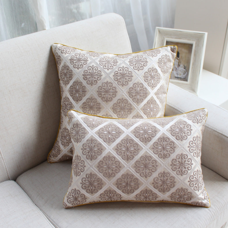 Chenille Jacquard Decorative Throw Pillow