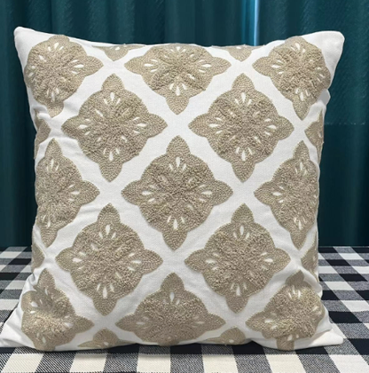 Chenille Jacquard Decorative Throw Pillow