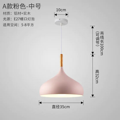 Nordic Style Vintage Restaurant Pendant Light Fixture