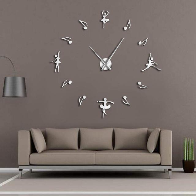 Ballet and Musical Note Wall Clock