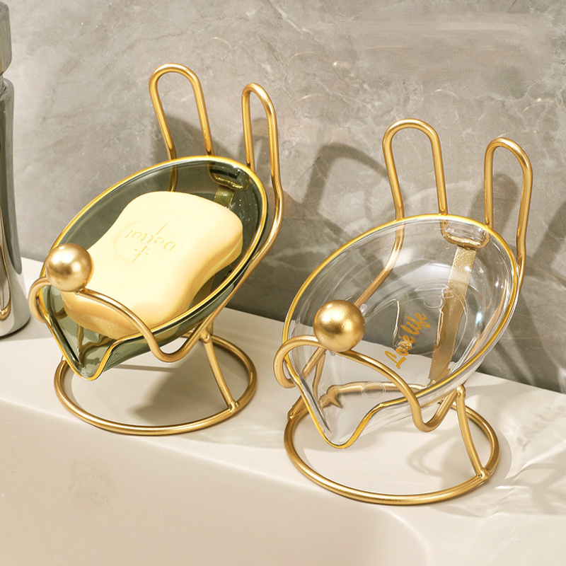 Creative Rabbit Shape Luxury Soap Dish and Drain Tray