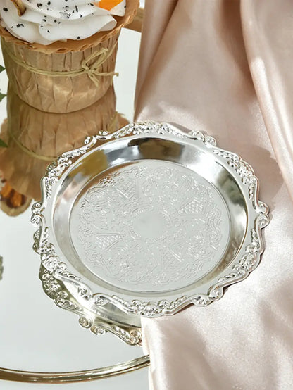 European Style Iron Snack Dish - Vintage Luxury Tray