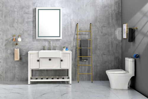 36*28 LED Mirror for Bathroom with Lights; Dimmable; Anti-Fog; Lighted Bathroom Mirror with Smart Touch Button; Memory Function - luxuryhomedecoridea.com