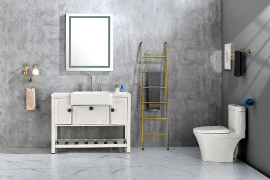 36*28 LED Mirror for Bathroom with Lights; Dimmable; Anti-Fog; Lighted Bathroom Mirror with Smart Touch Button; Memory Function luxury home decor