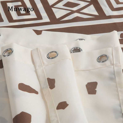 Muwago Shower Curtain With Giraffe Pattern Blackout Waterproof And Mildew Resistant Bathing Cover Aesthetic Bathroom Accessories - luxuryhomedecoridea.com