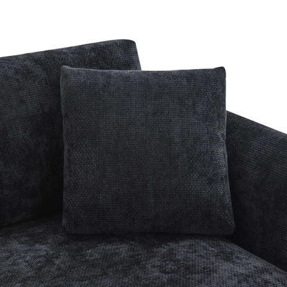 [VIDEO provided][New] 96*56" Modern Cloud Sectional Sofa,L-shaped Luxury Couch Set with 2 Free pillows,4-seat Chenille Indoor Furniture with Oversized Chaise for Living Room,Apartment,Office,3 Colors - luxuryhomedecoridea.com